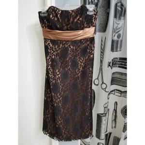 Bari Jay Strapless Cocktail Dress